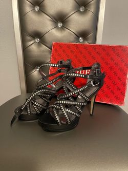 Guess black heels 7