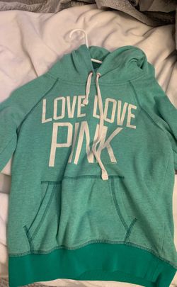 Green pink hoodie