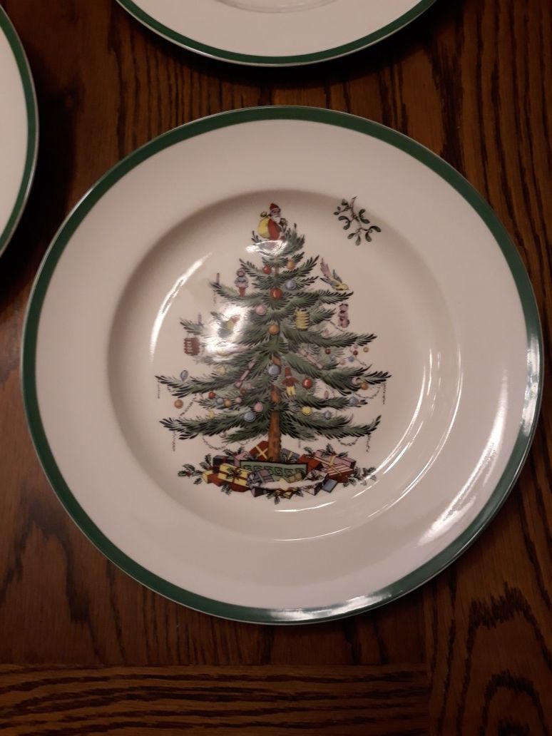 Christmas Tree plates by Spode New
