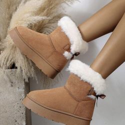 Women's Winter Shoes, Brown Color,  US9(EUR40) And US9(EUR41)