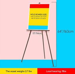 Tripod Wooden Display Easel - Brand New