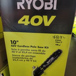 RYOBI


$199.00


40V 10 in. Cordless Battery Pole Saw Tool Only 