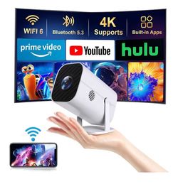 Mini Projector with WiFi & Bluetooth | Built-in Apps | Electric Focus | 1080P HD