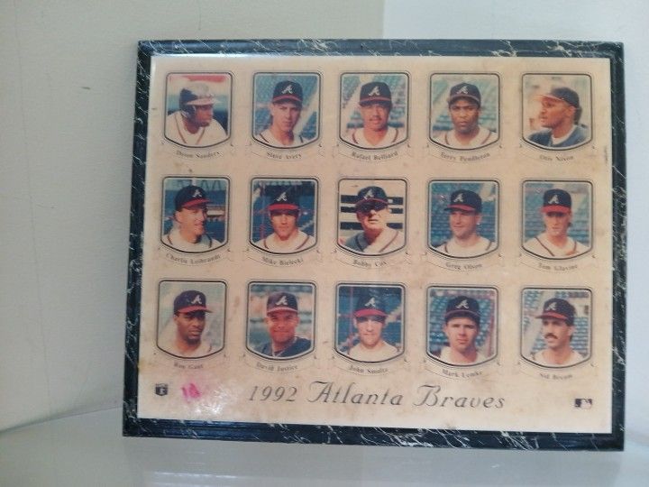 1992 Atlanta Braves Plaque