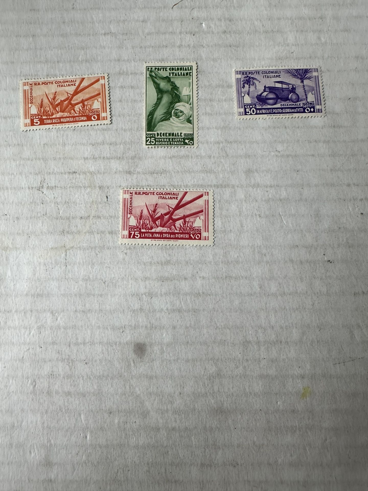 Italian Colonies Postage Stamps 32-35 Mint Hinged