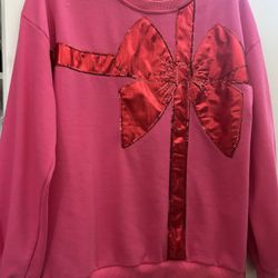 Womens Christmas Bow Sweater 