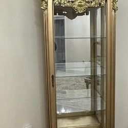 Gold display cabinet / curio