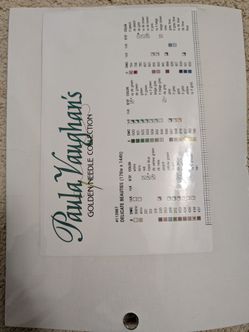 Paula Vaughan "Delicate Beauties" Cross Stitch Kit - Golden Needle Collection