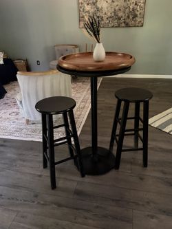 Pub Height Table + 2 Bar Stools – Project / Budget Set