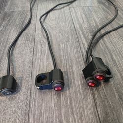Motorcycle Ebike Handlebar Switch Toggle On Off Double 3-Position