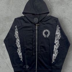 *BRAND NEW* CHROME HEARTS FLORAL ZIP UP