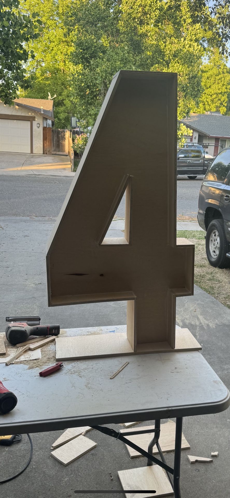 Wooden Number