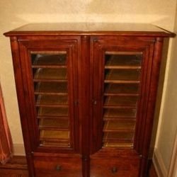 HEAVY Wood Wardrobe Clothes Storage