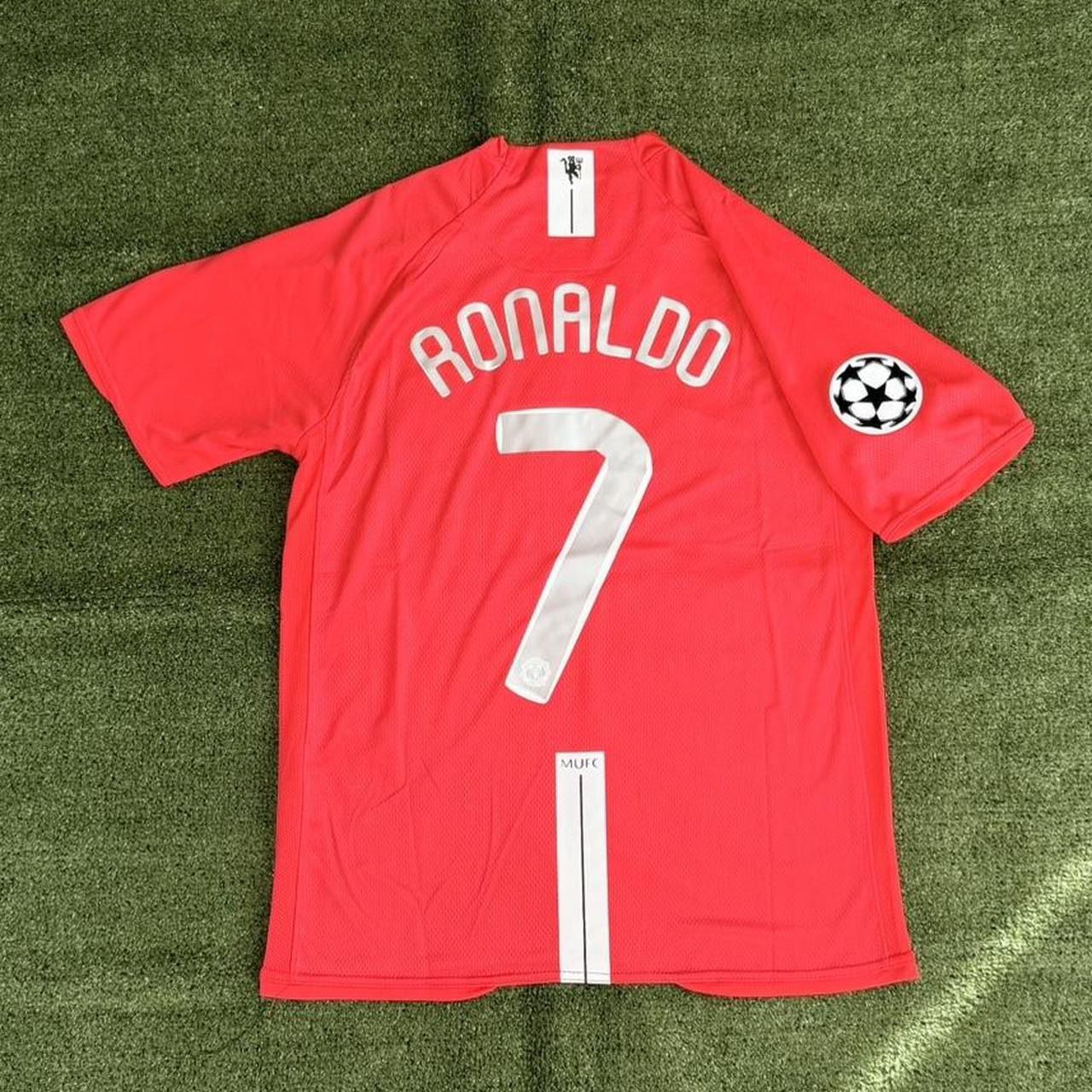 Manchester United Home Kit Jersey #7 Ronaldo 2008 Champions League Final