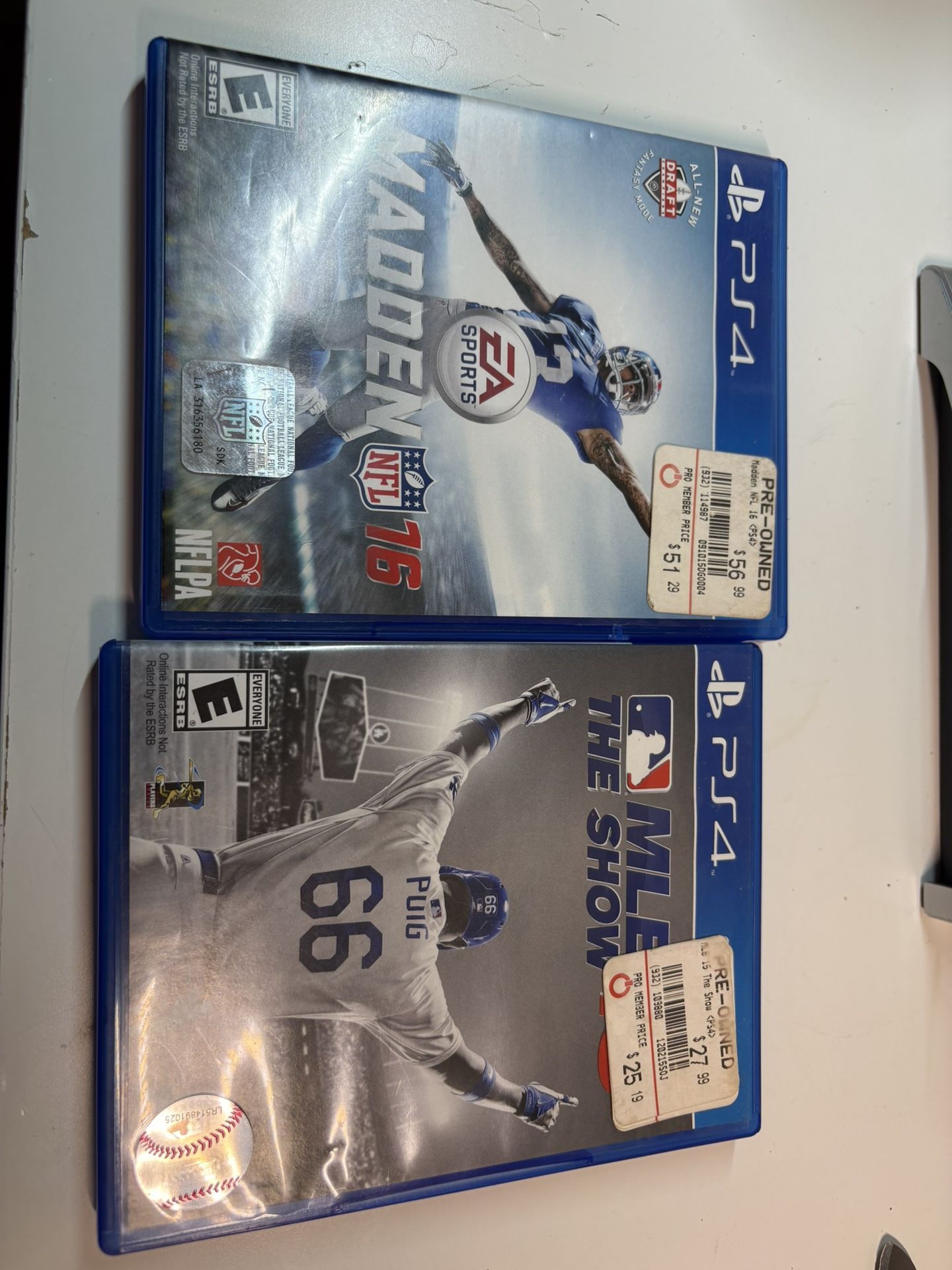 MLD Show 15 & Madden NFL 16 Game for PS4 Selling them as is Untested