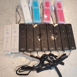 Nintendo Wiimotes controllers with MotionPlus built in.