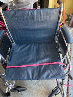 Extra large Wheelchair 24” with Chrome Frame