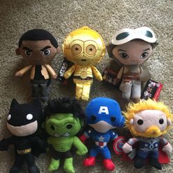 Marvel And Star Wars Funko Plushies