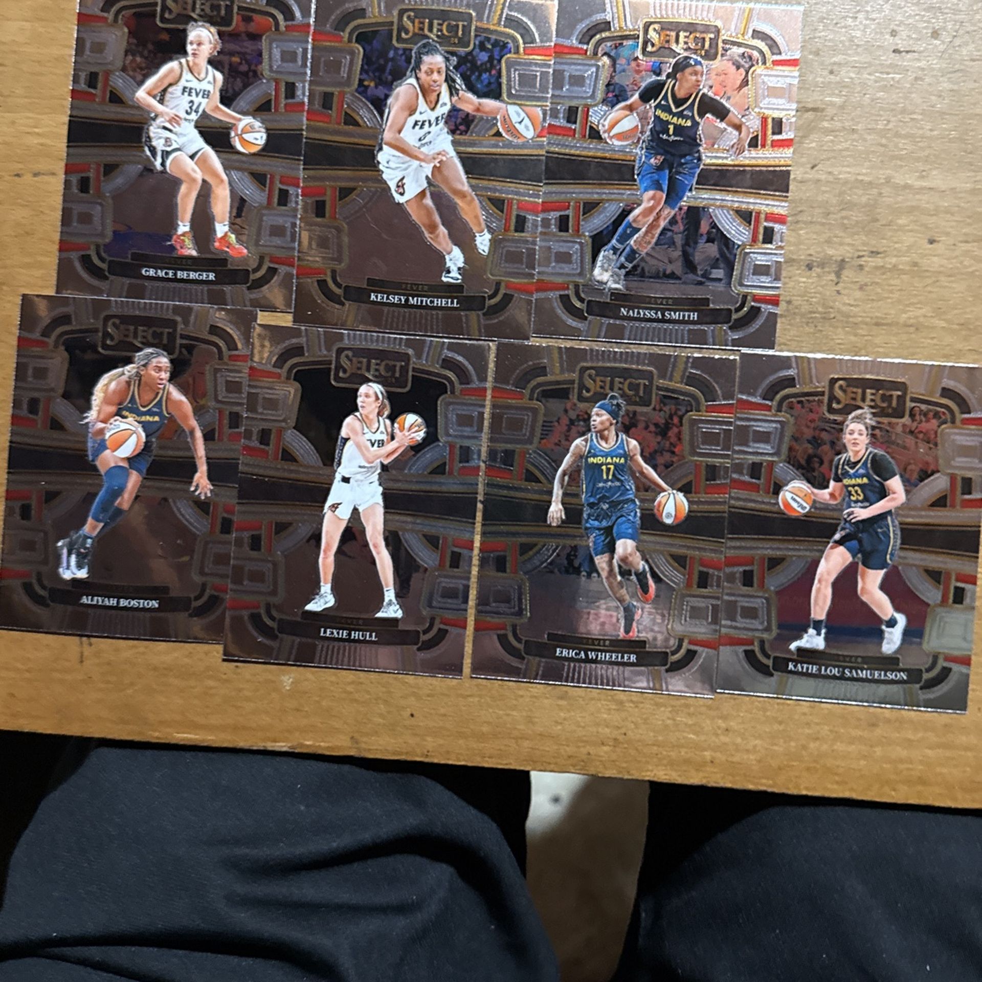 2024 SELECT WNBA LOT OF 7 INDIANA FEVER CARDS