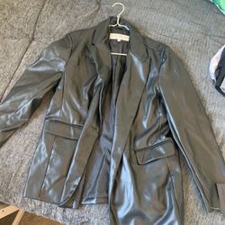 New With Tags Sebby Collection Faux Leather Jacket XL