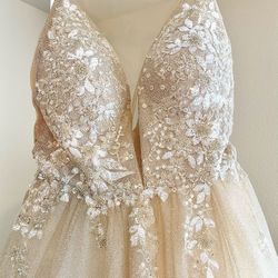 Milla Nova Marianna Wedding Dress - Gold 