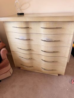 5-Drawer Chest Dresser Light Wood Finish