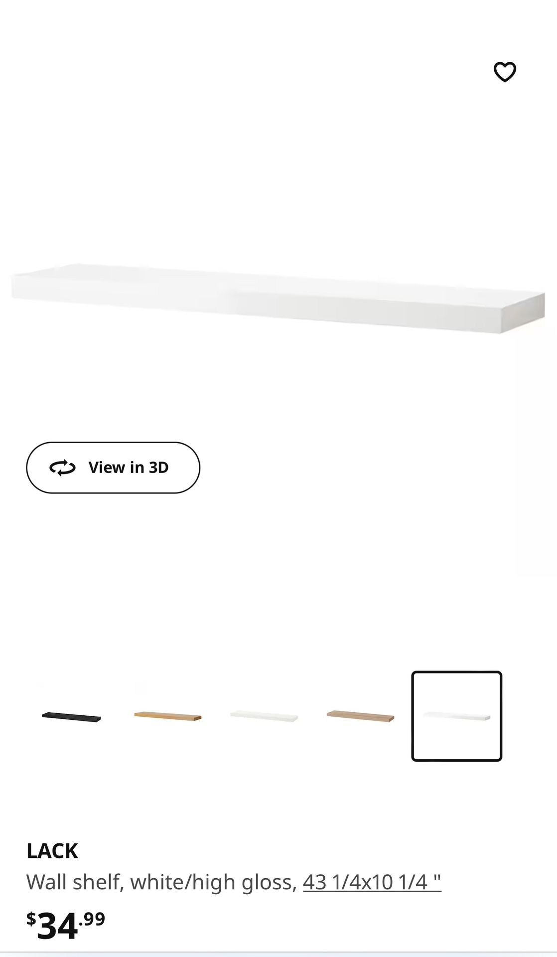 7 IKEA FLOATING SHELVES 43 Inch Wide!