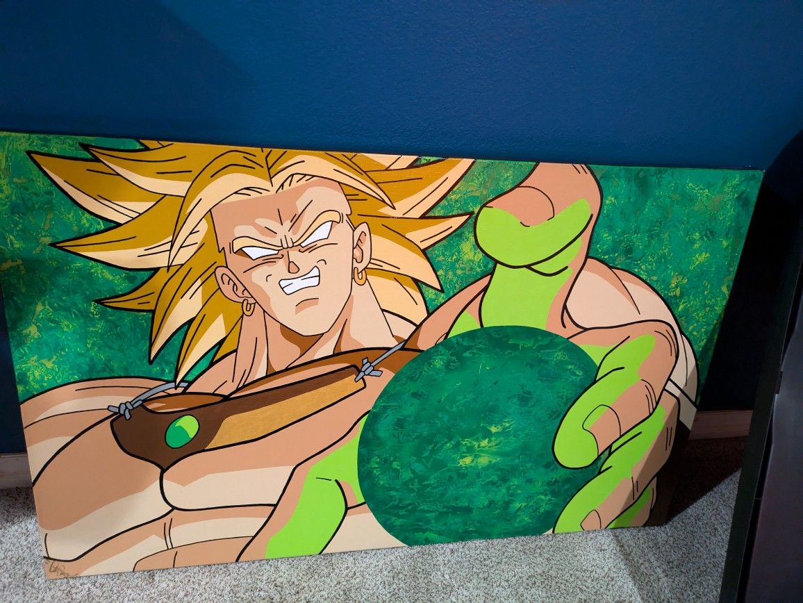 Dragon Ball Z Custom Broly Painting