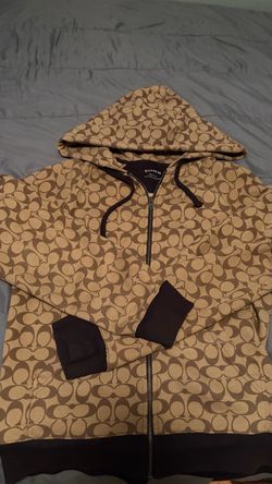 Coach zip up tan