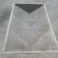 nuLOOM Charline Grey Striped Power Loomed Area Rug, 5'x 8'