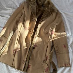 Vintage Fur Suede Jacket