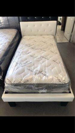 Twin Bed frame with mattress ONLY