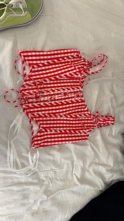Corset Top gingham pattern