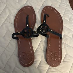 Tory Burch Navy Blue Sandals