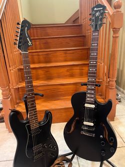 Ibanez Art ASG72 Semi Hollow (Upgrade Seymour Duncan) and Squier FSR Standard Stratocaster