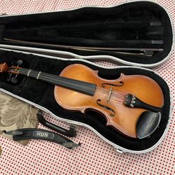 Violin 1/2 Size With Case And Bow Student Friendly