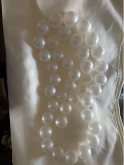 Giant pearl necklace