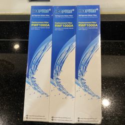 3-Pk ICEPURE RWF1000A Refrigerator Water Replacement Filter For LG/Kenmore NEW