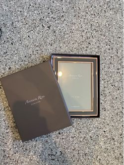Addison Ross London 5x7 Picture Frame — Rose Gold & Grey Enamel