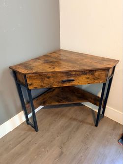 Four  piece brown wood furniture bundle