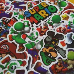 NEW SUPER MARIO NINTENDO STICKERS