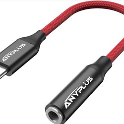 USB C to 3.5mm Audio Adapter,1PCS-Type C to 3.5mm Female Headphone Jack Aux Audio Dongle Cord Compatible with iPhone 15/16/16 Pro Max/16 Pro/16 Plus,i