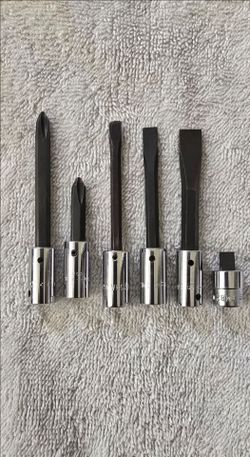Snap-on 1/4" Drive 6-Piece Screwdriver Bit Socket Set – Read full description