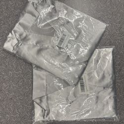 Silver Satin Robes 
