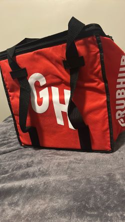 Two GRUBHUB bag, one small one one big one brand new