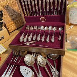 Sterling Silver Plated  Utensil Set