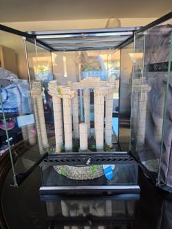 Exo Terra Glass Terrarium with Roman Ruins Decoration