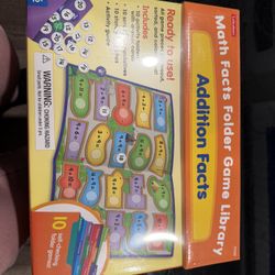 Math Facts Folder Game Library Addition Facts