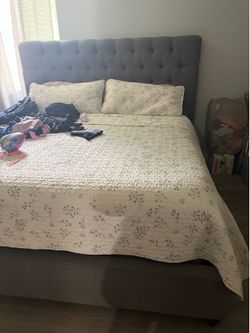 King Size Bed Frame - Gray