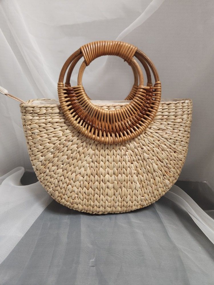 Women Tote Bag Straw Hobo Handbag Fashion Woven Top Handle Bag Shoulder Bag